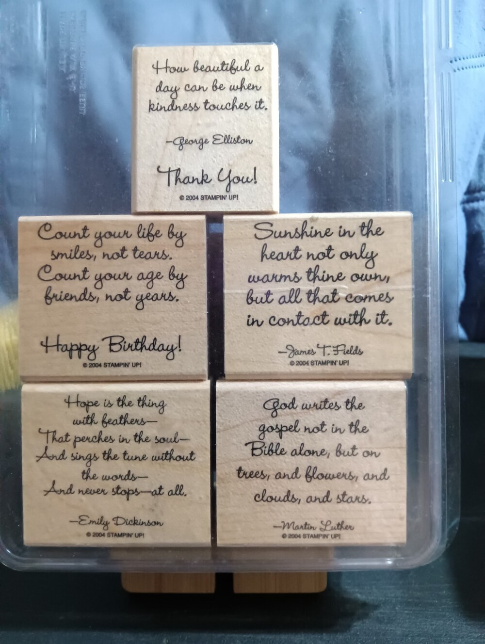 Stampin' Up! Friend To Friend Sentiment Stamps